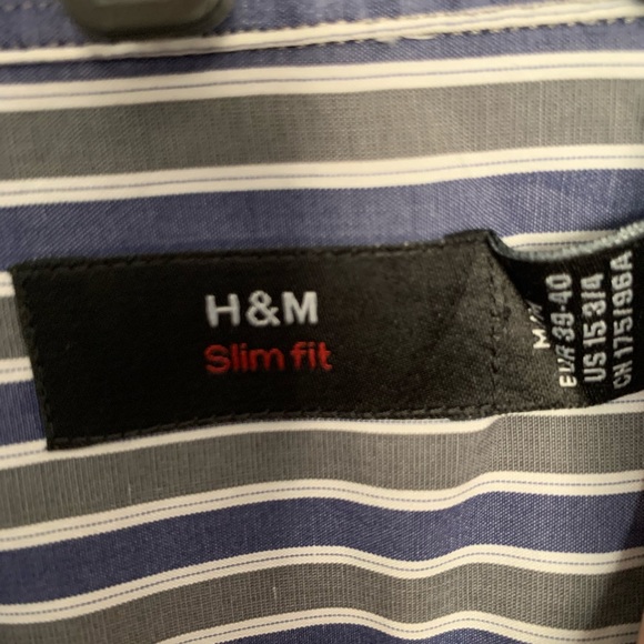 H&M Slim Fit Dress Shirt Medium - Picture 2 of 2